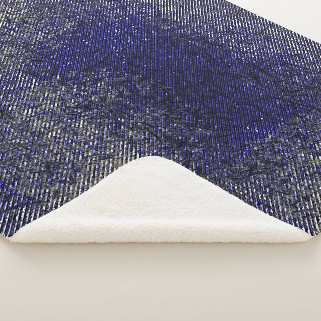 Blaue Streifen schälen Ihre Farben Sherpadecke (3/4)
