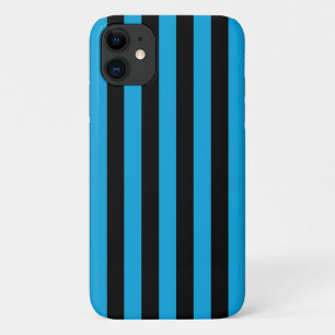 Blaue Streifen, schwarze Streifen, Streifenmuster Case-Mate iPhone Hülle