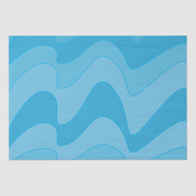 Blaue Streifen Seidenpapier (Vorderseite)