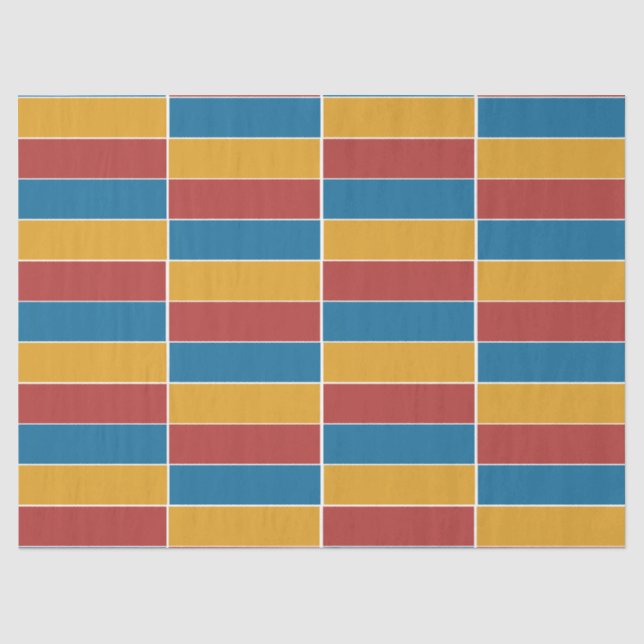 Blaue Streifen Seidenpapier (Vorderseite)