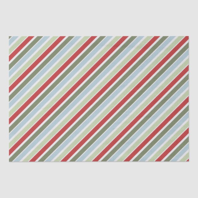 Blaue Streifen Seidenpapier (Vorderseite)