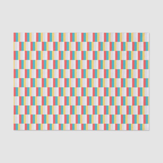 Blaue Streifen Seidenpapier (Vorderseite)