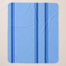 Blaue Streifen-Sherpa-Decke