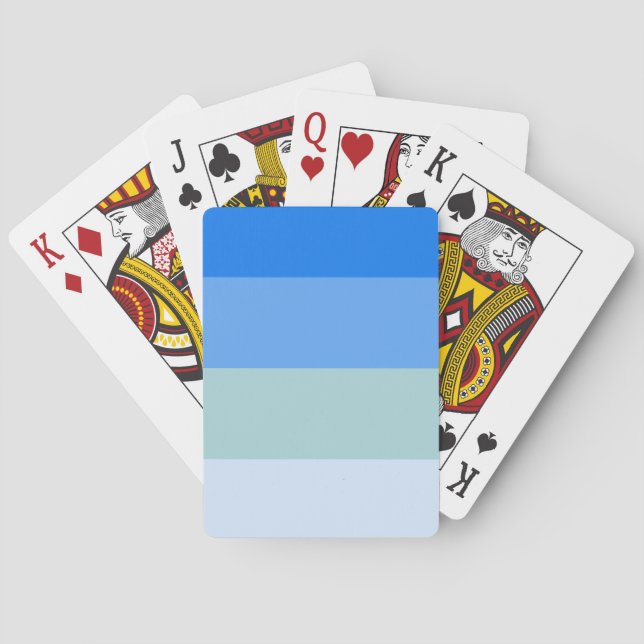 Blaue Streifen Spielkarten (Rückseite)