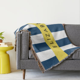 Blaue Streifen, Streifen, Ihr Name Decke