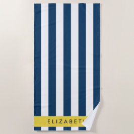 Blaue Streifen, Streifen, Ihr Name Strandtuch