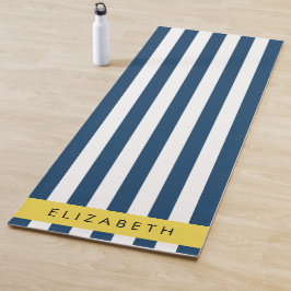Blaue Streifen, Streifen, Ihr Name Yogamatte