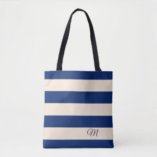 Blaue Streifen Tasche