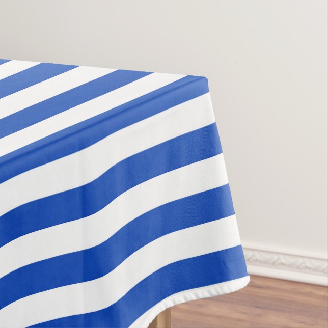Blaue Streifen Tischdecke (Beispiel)