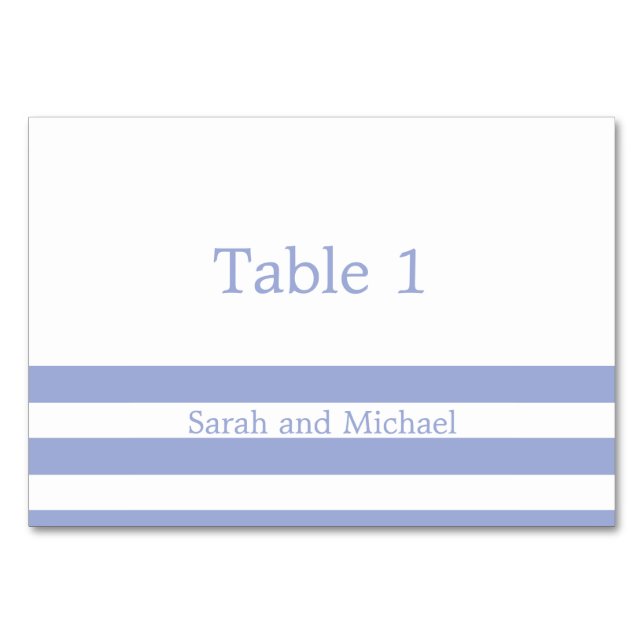 Blaue Streifen Tischnummer (Vorderseite)