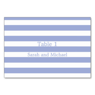 Blaue Streifen Tischnummer