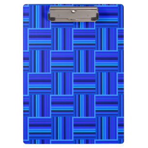 Blaue Streifen Webmuster Klemmbrett