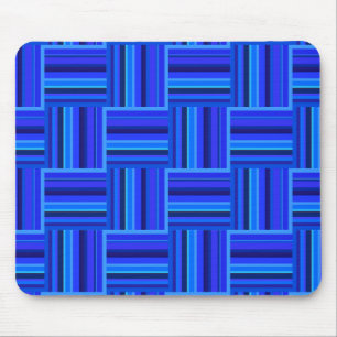 Blaue Streifen Webmuster Mousepad