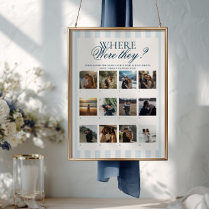 Blaue Streifen Wo waren sie  Poster