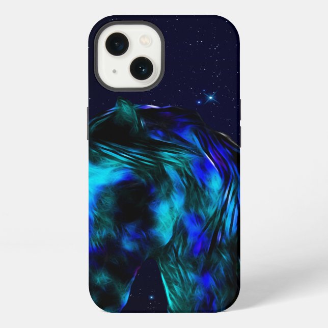 Blaue Stute iPhone Hülle (Rückseite)