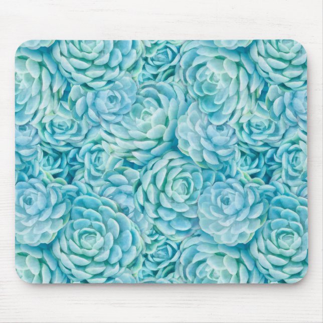 Blaue Sukkuline Mousepad (Vorne)