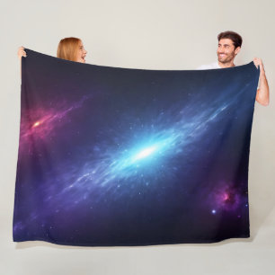 Blaue Supernova-Nebel kosmischer tiefer Raum Fleecedecke