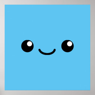 Blaue Süße Poster