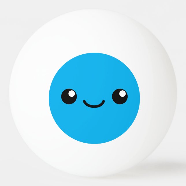 Blaue Süsse Tischtennisball (Vorderseite)