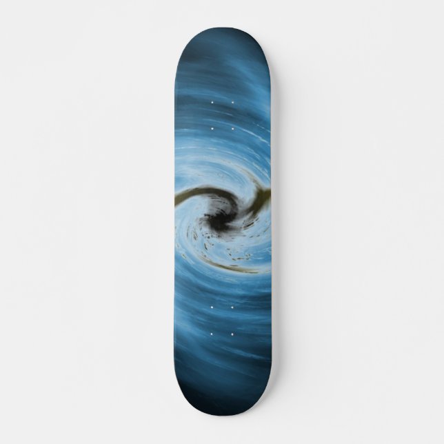 Blaue Swirl-Skateboard Skateboard (Vorne)