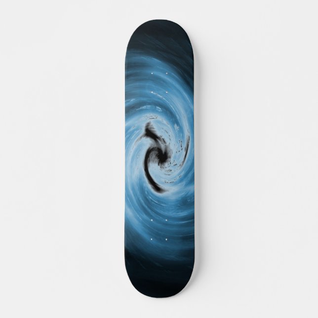 Blaue Swirl-Skateboard Skateboard (Vorne)