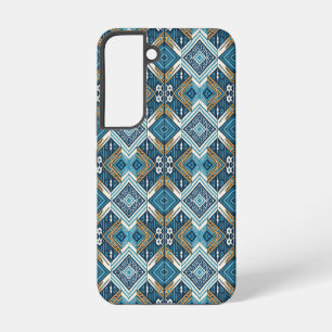 Blaue Symetrisches Boho Muster 18583 b xl Samsung Galaxy Hülle