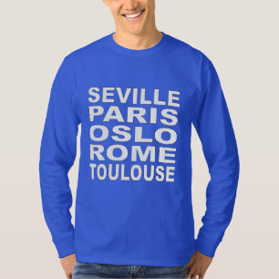 Blaue T-Shirts Design TOURISMUS EUROPE SPORT