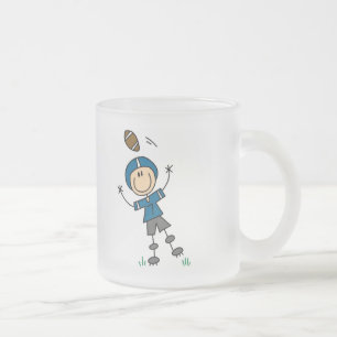 Blaue T-Shirts und Geschenke für Fußballspieler Mattglastasse