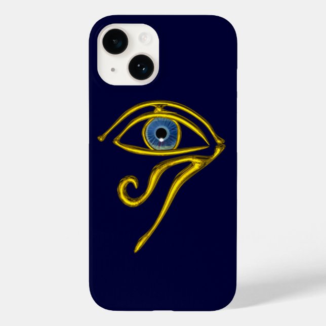 BLAUE TALISMAN Gold Horse Eye Case-Mate iPhone Hülle (Rückseite)