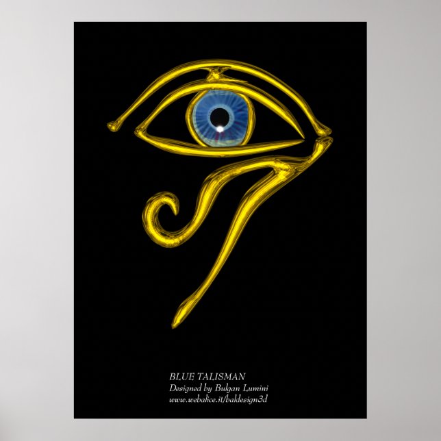 BLAUE TALISMAN / GOLD HORUS AUGE POSTER (Vorne)