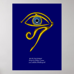 BLAUE TALISMAN / GOLD HORUS AUGE POSTER