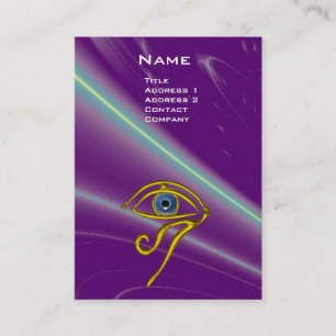 BLAUE TALISMAN, lila violett-weiß-pink-gelb Visitenkarte