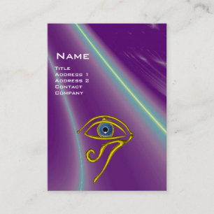 BLAUE TALISMAN, lila violett-weiß-pink-gelb Visitenkarte