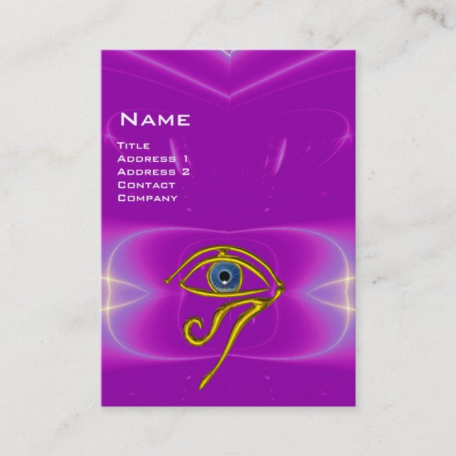 BLAUE TALISMAN, lila violett, weiß Visitenkarte (Vorderseite)