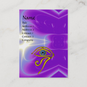 BLAUE TALISMAN, lila violett, weiß Visitenkarte