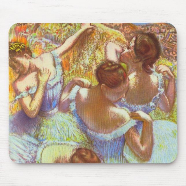 Blaue Tänzer durch Edgar Degas Mousepad (Vorne)