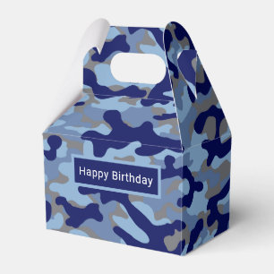 Blaue Tarnung Geschenkschachtel