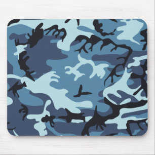 Blaue Tarnung Mousepad