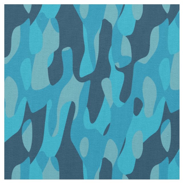 Blaue Tarnung   Stoff (Nahaufnahme)