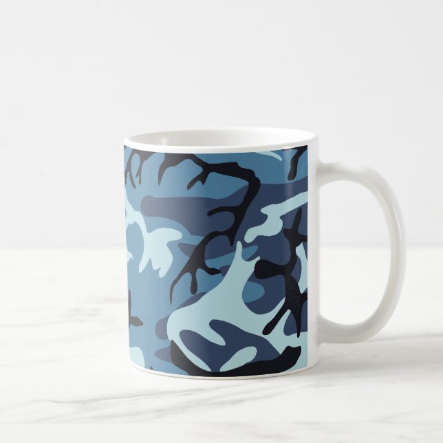Blaue Tarnungs-Tasse Kaffeetasse (Rechts)