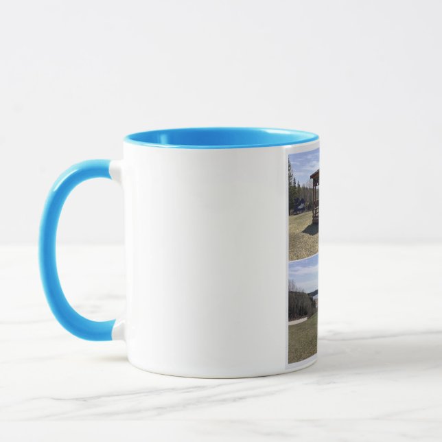Blaue Tasse, Bergerinnen Tasse (Links)