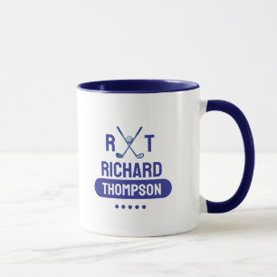 Blaue Tasse für Coole Golfer