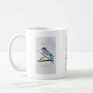 Blaue Tasse für Wildvögel
