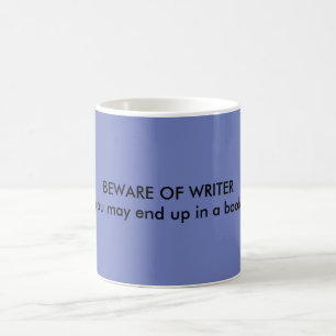 Blaue Tasse mit Schrifttext