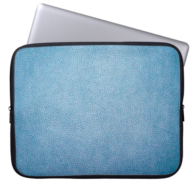 Blaue Textilien Laptopschutzhülle (Vorderseite)