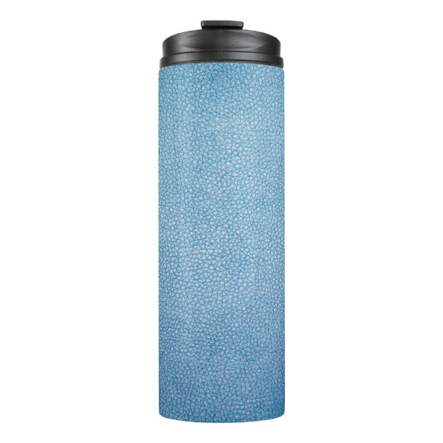 Blaue Textilien Thermosbecher (Vorderseite)