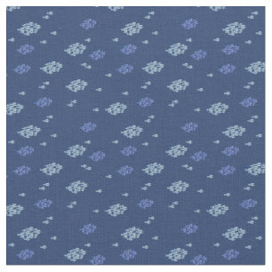 Blaue Textur mit Blauer Fisch Stoff
