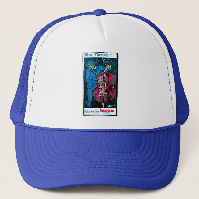 BLAUE THREAD TRUCKERKAPPE (Vorderseite)