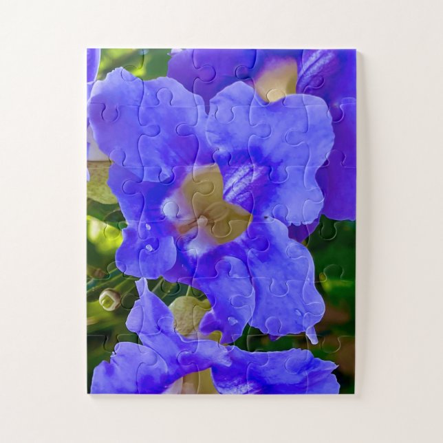 Blaue Thunbergia-Herrlichkeit (Vertikal)