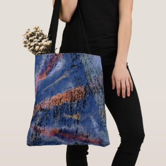 Blaue Tie-Dye-Umhängetasche Tasche